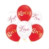 Balony lateksowe czerwony walentynki love dekoracja 6szt